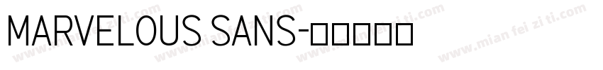 Marvelous Sans字体转换
